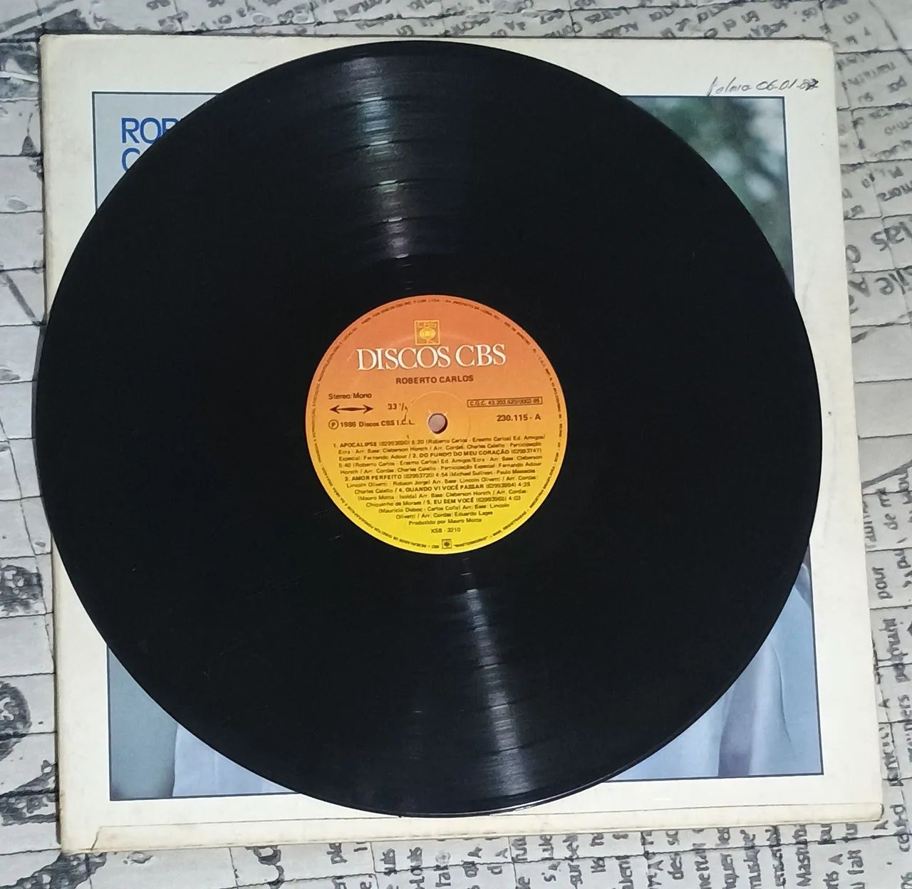 LP Roberto Carlos 1986 Original CBS + Encarte Interno - Foto 5