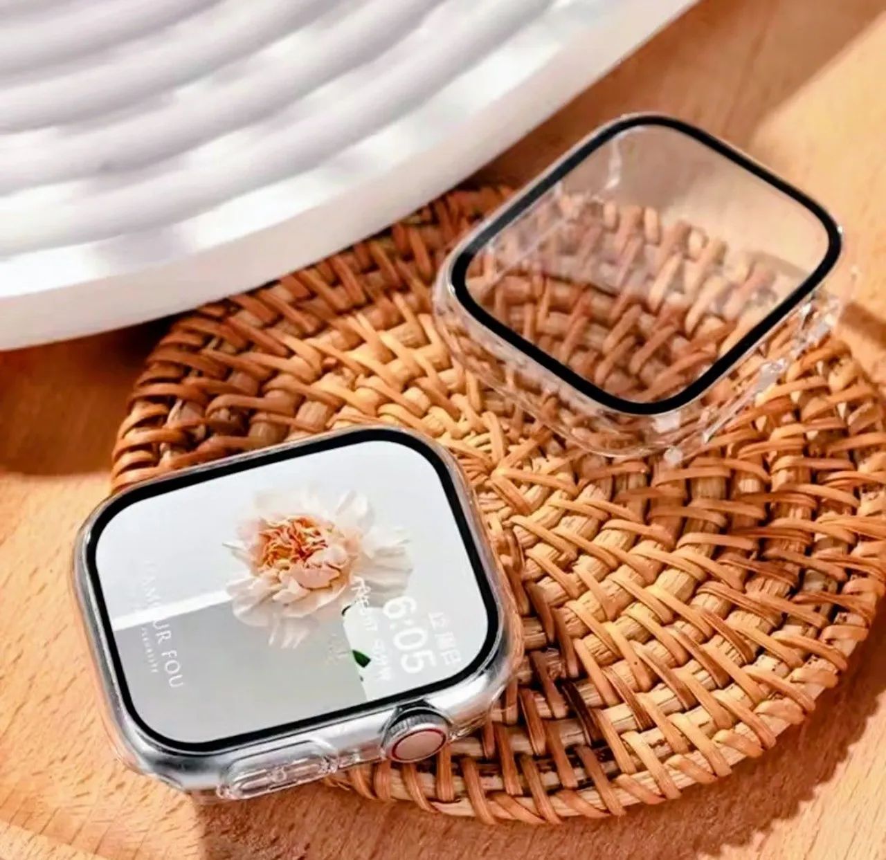 CAPA PROTETORA COM VIDRO PARA SMARTWATCH  - Foto 2