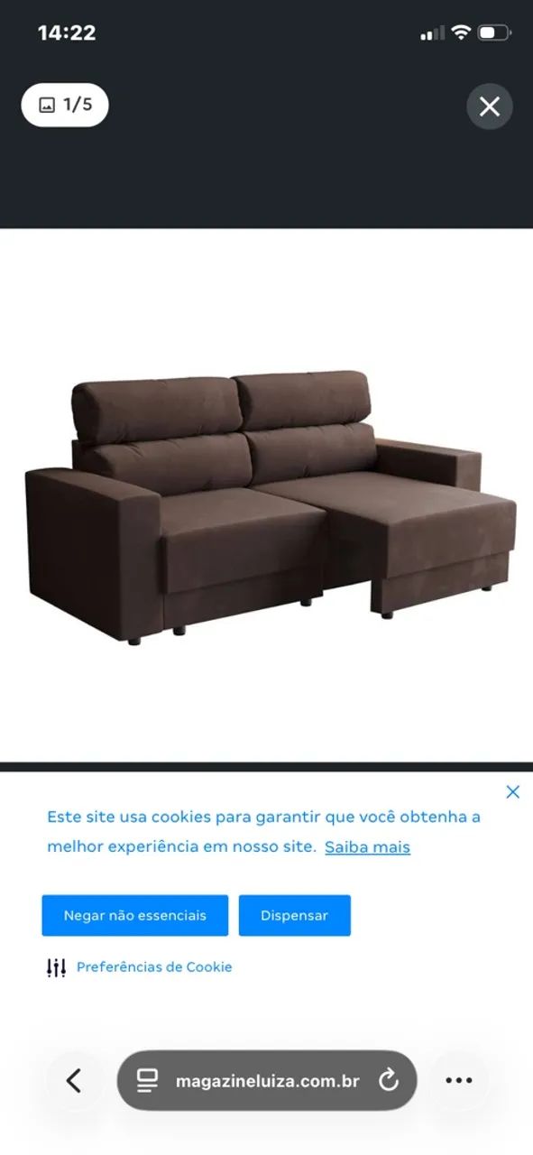 Sofá retrátil