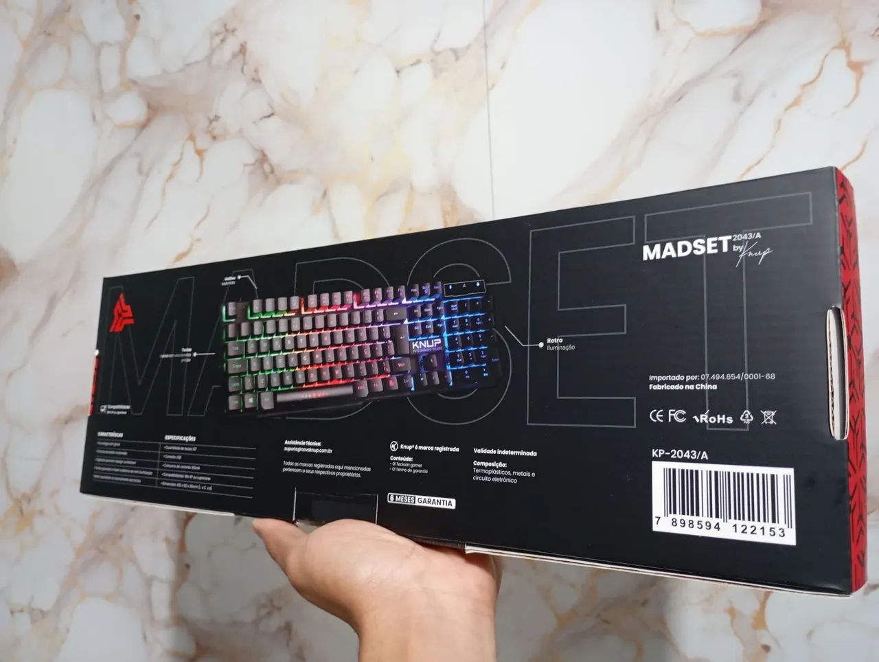 Teclado Gamer KNUP RGB Com Fio - Foto 4