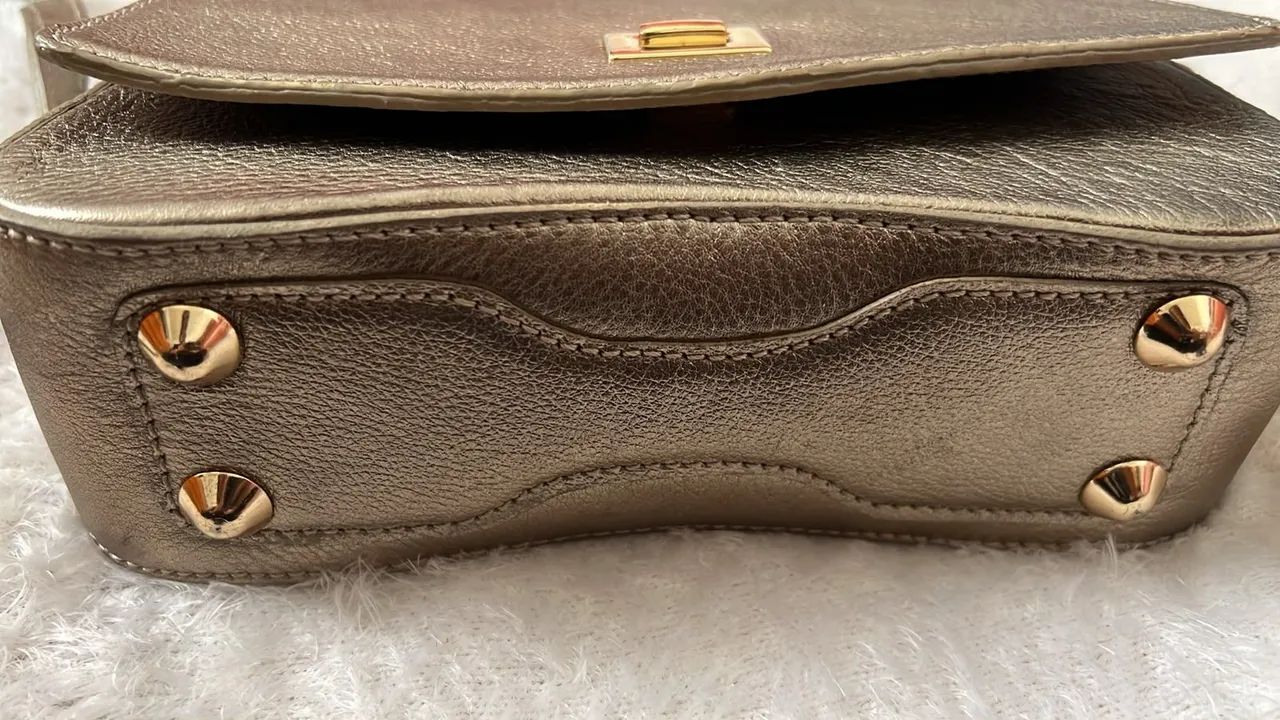 Bolsa de ombro prata  - Foto 5