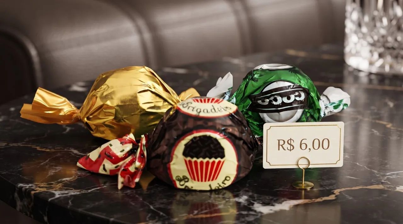 BOMBONS:COCO, BRIGADEIRO E PAÇOCA 