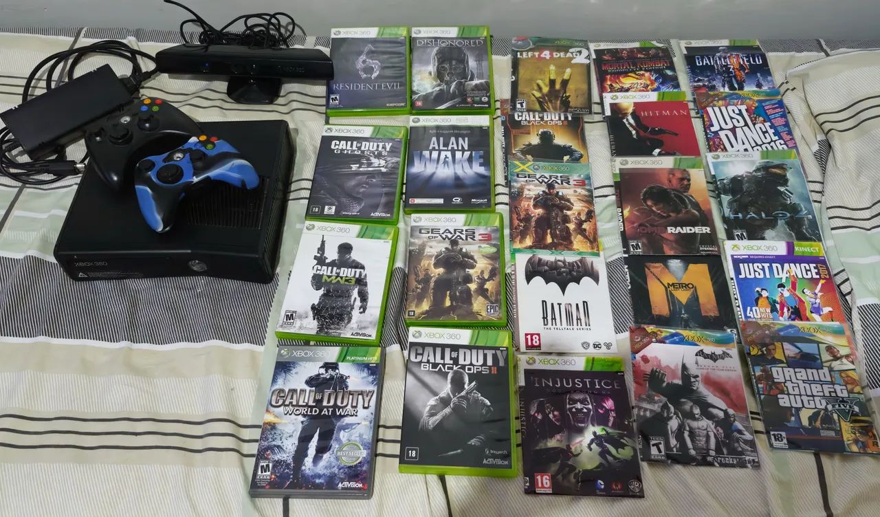 Xbox 360 ( com jogos) / Xbox 360+kinect Xbox