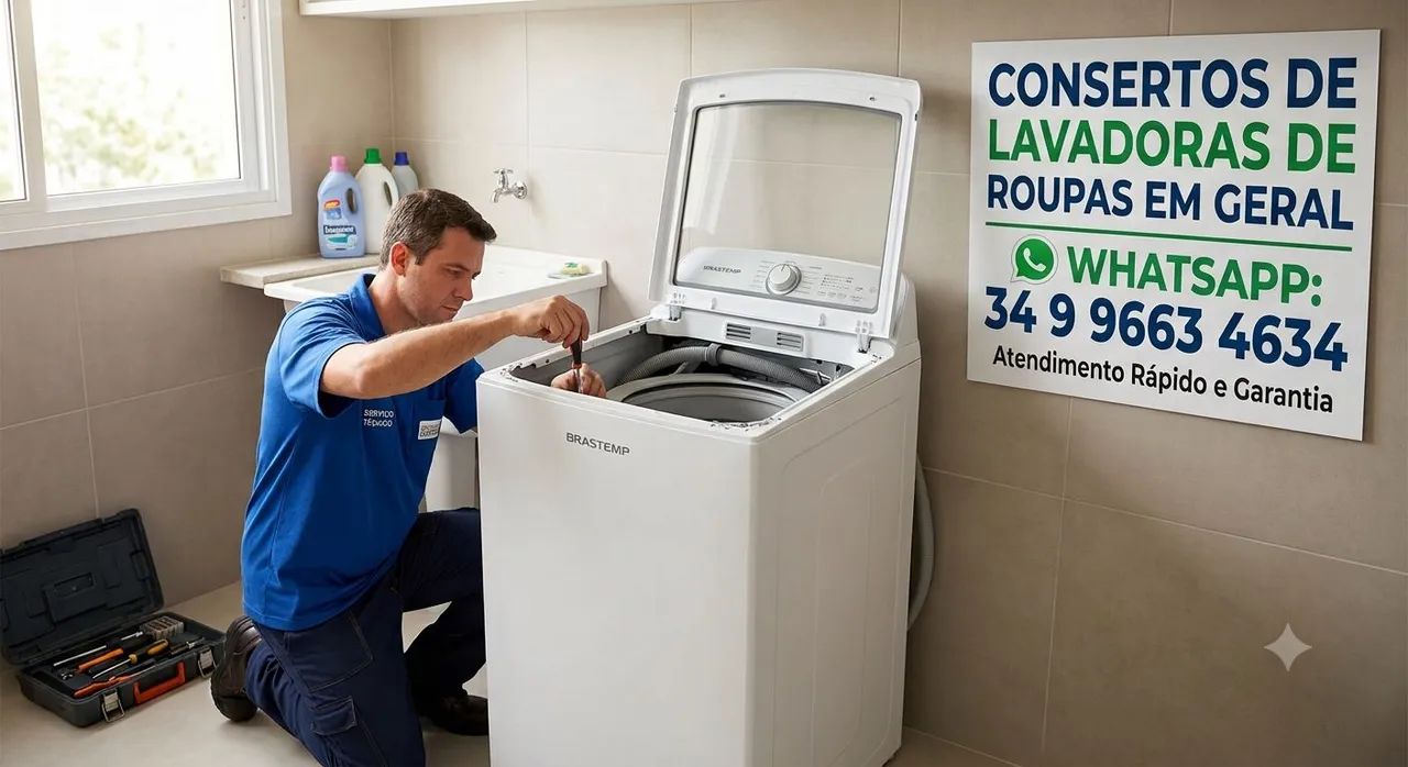 Consertos em lavadora de roupas 