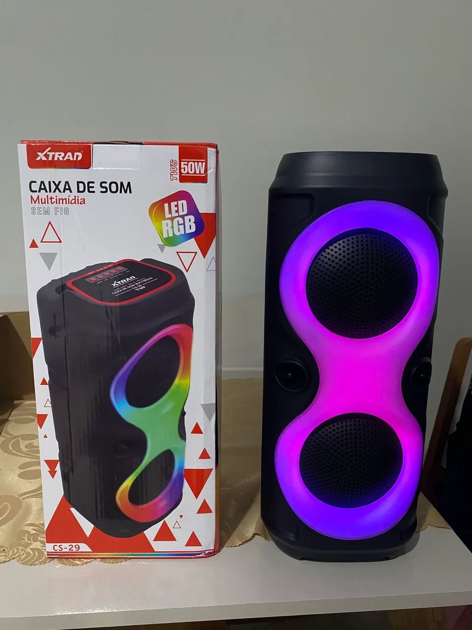 CAIXA DE SOM COM LED - Foto 2