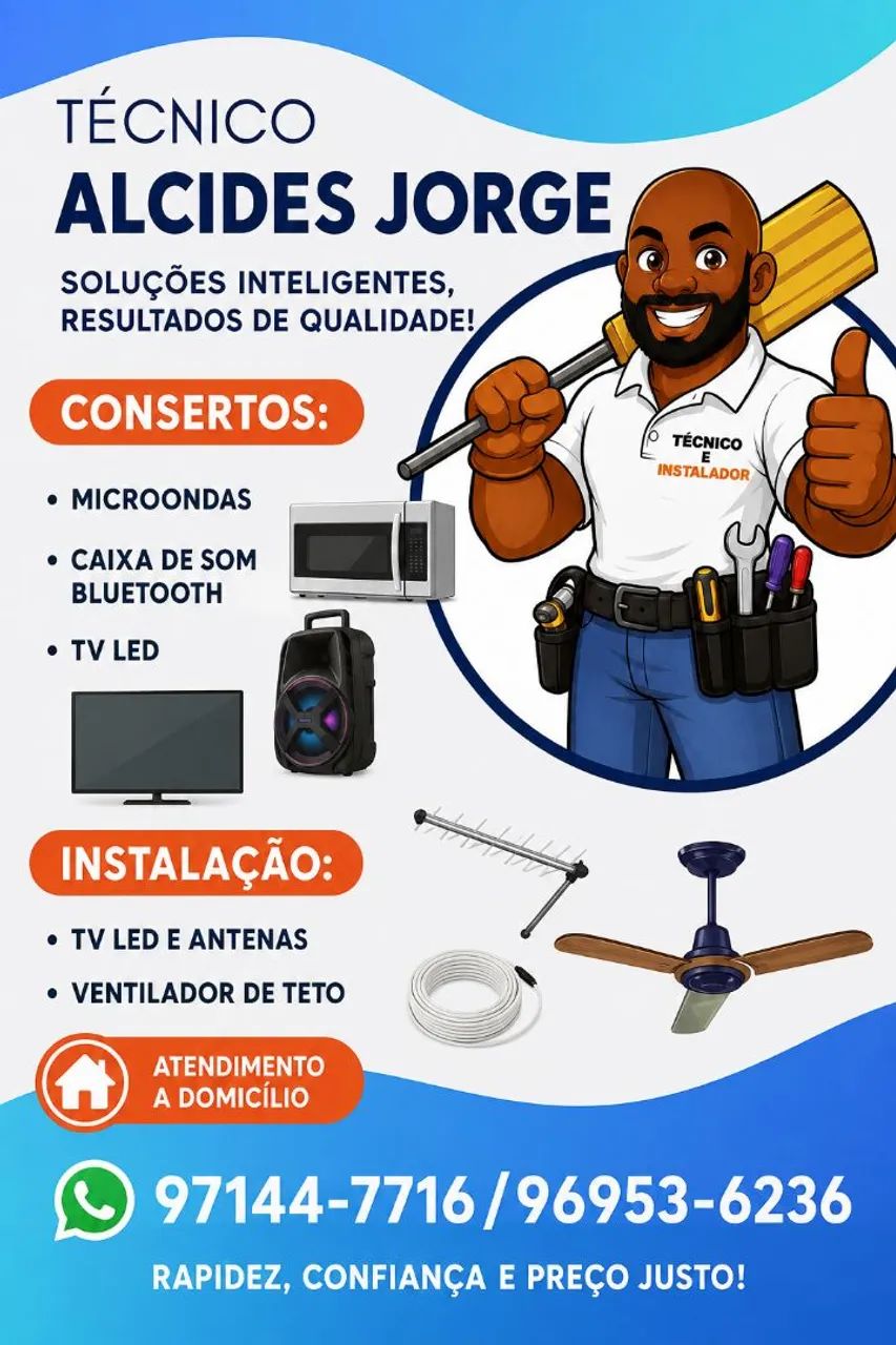 Conserto e instalação .