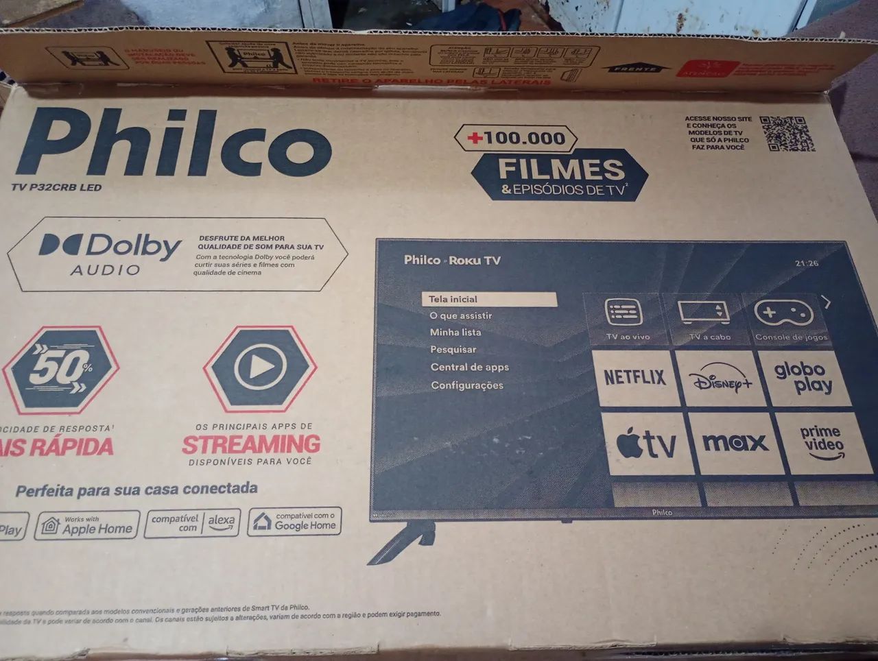 Smart tv Philco Roku 32 nova