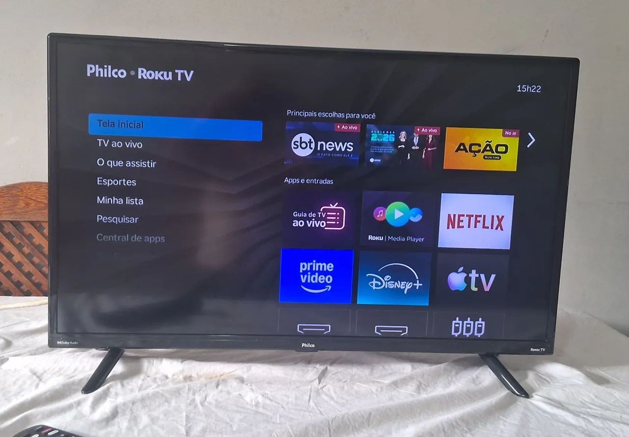Vendo tv smart PHILCO ROCKU 32' COMPLETA 