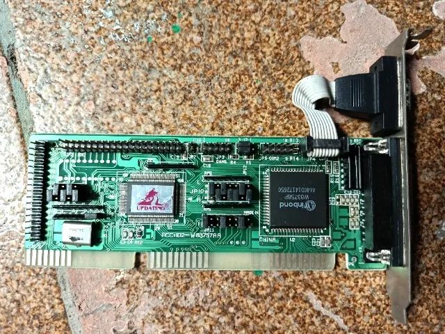 Placa ISA Controladora Super IDE Multi I/O W83758P
