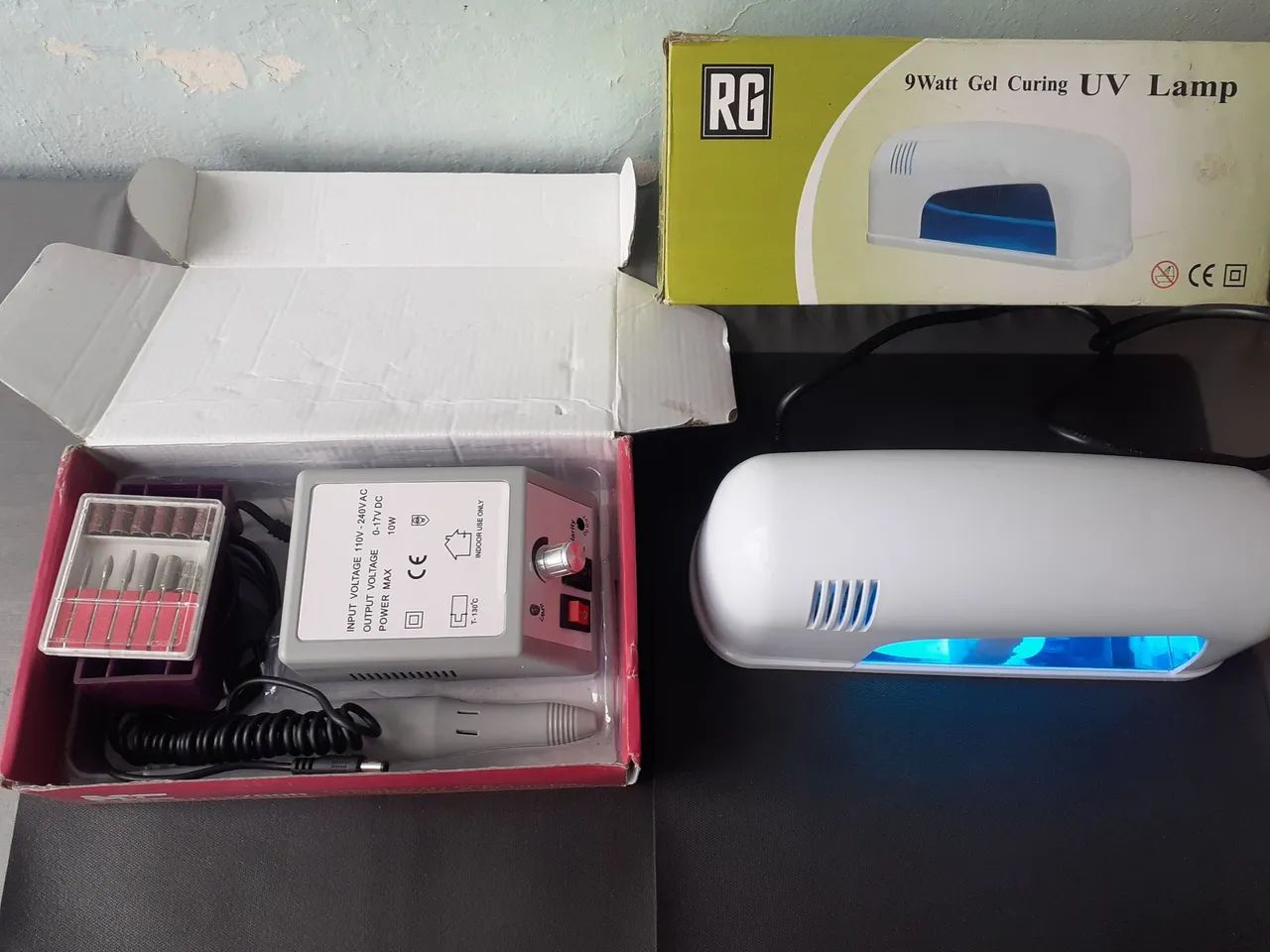 Kit manicure lixa e lampada UV - Foto 2