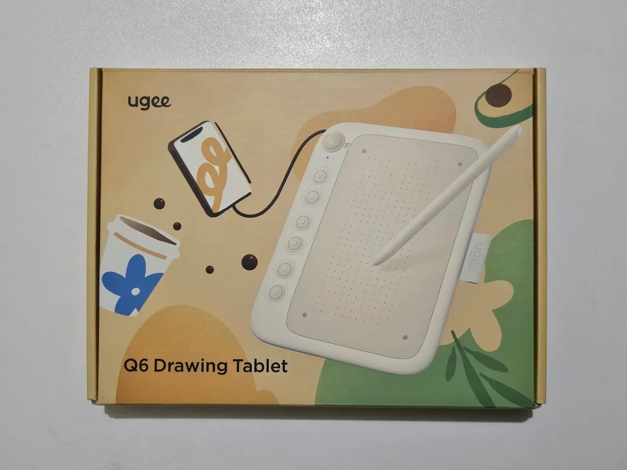 mesa digitalizadora ugee q6 preta