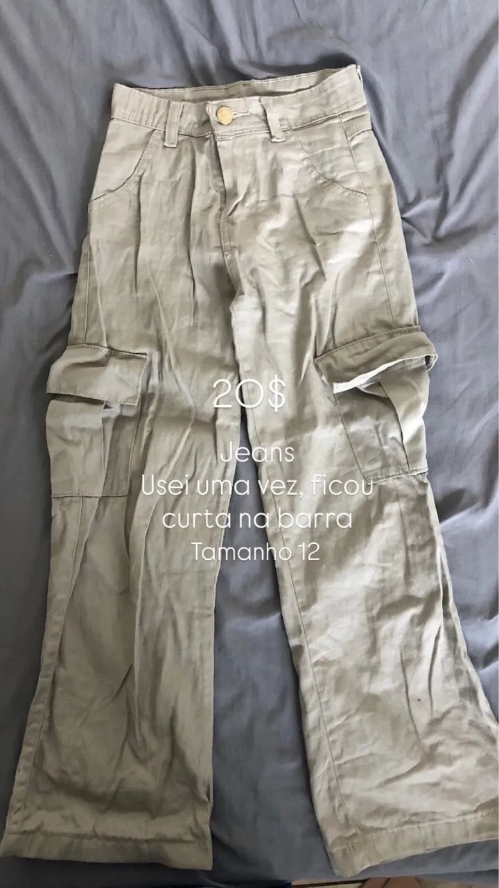 Calça jeans marrom 