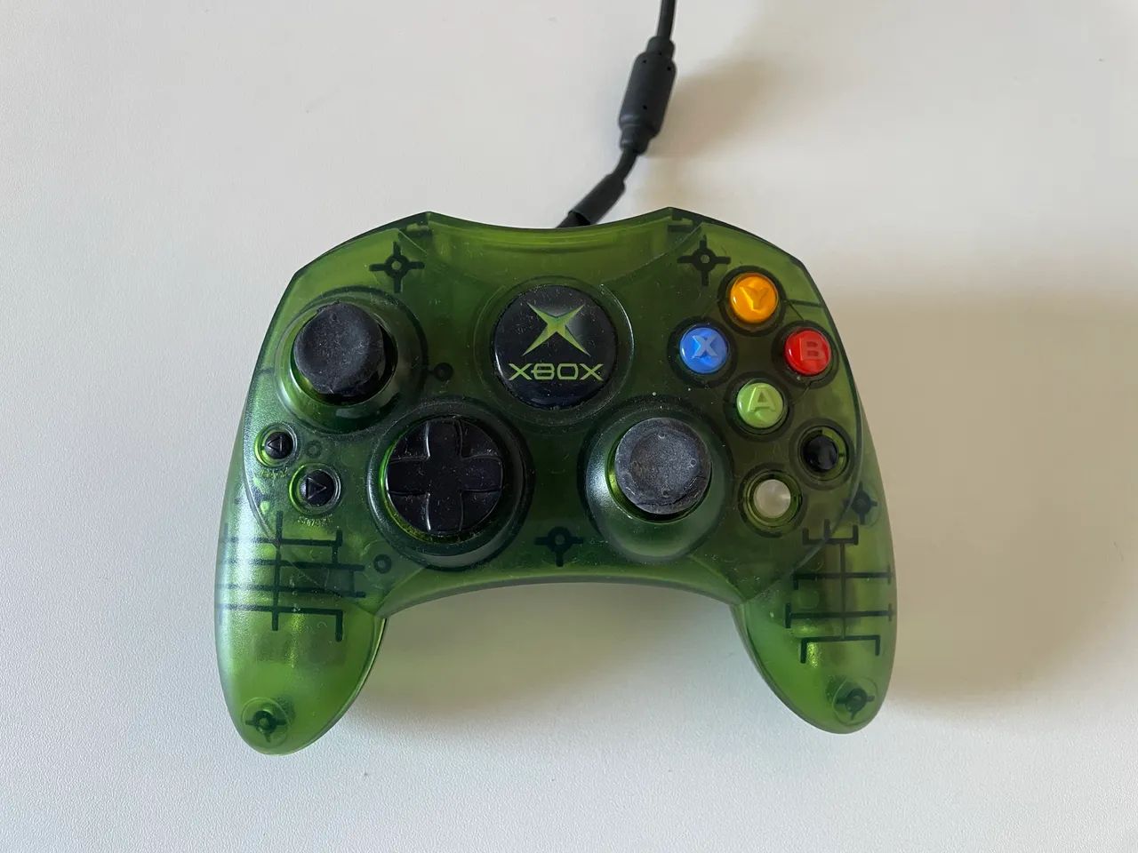 Controle Xbox Clássico Verde Original Joystick 