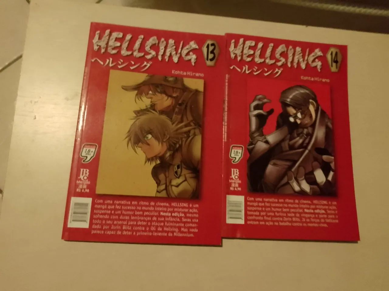 Mangá Hellsing volumes 13 e 14