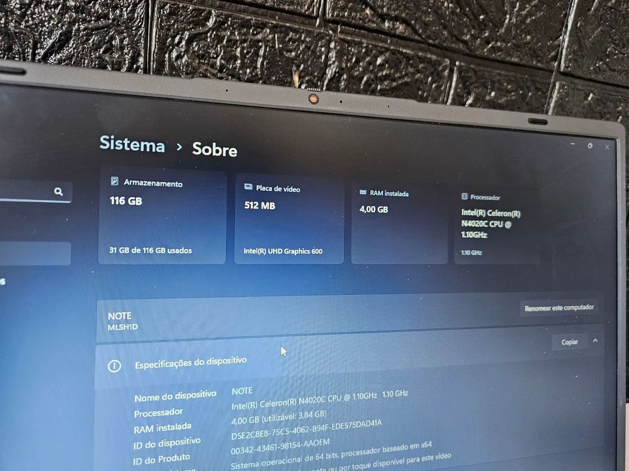 NOTEBOOK DDR4 PERFEITO ESTADO - Foto 3