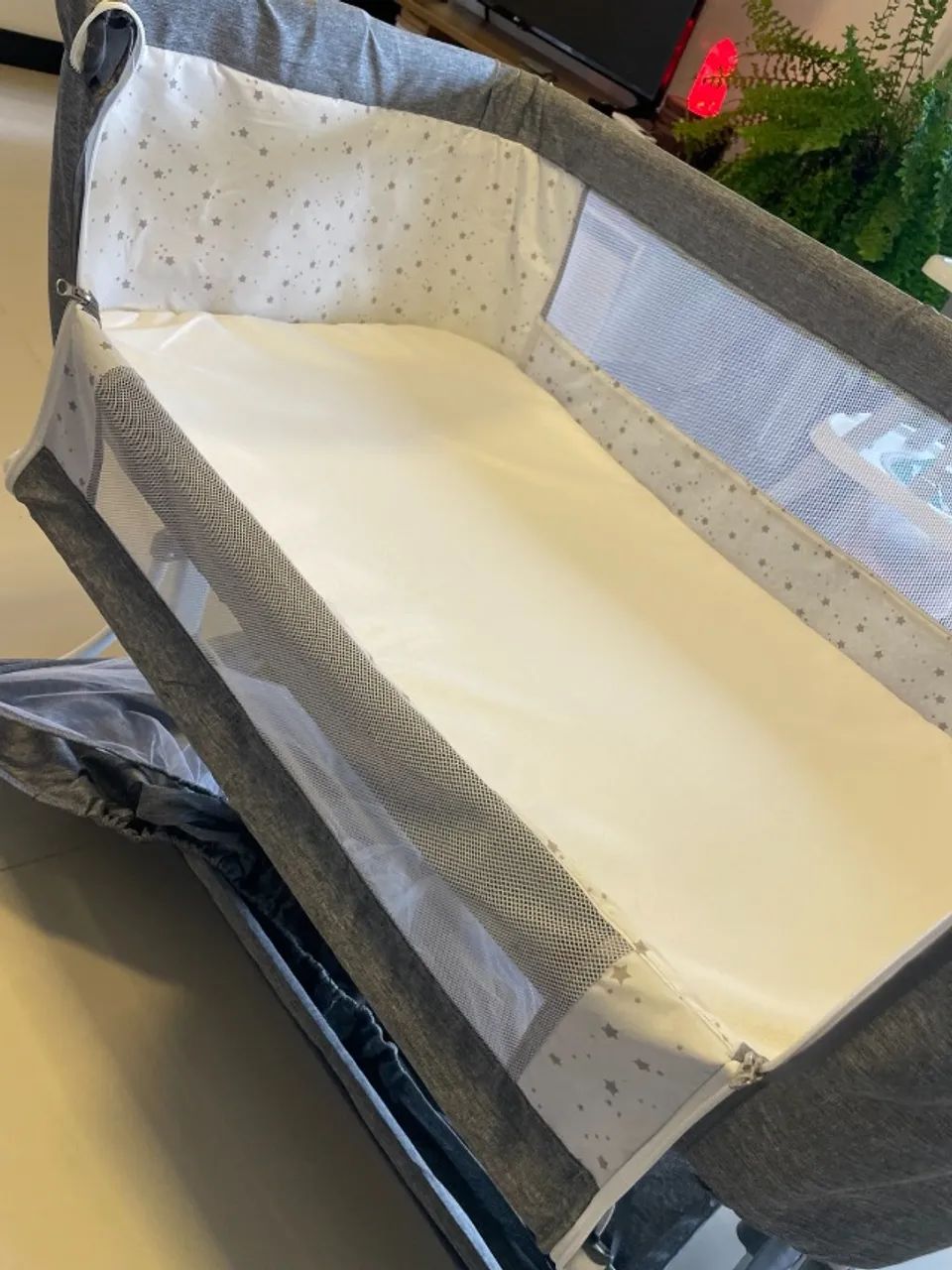 Berço Acoplável Co-Bed com Colchão, Mosquiteiro e Cesto - Foto 3