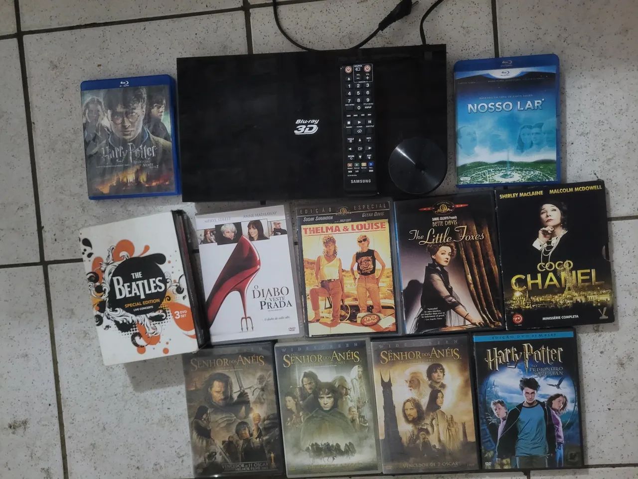 Blu-ray com defeito e dvds 