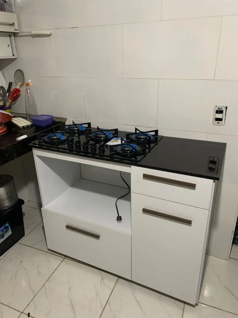 Balcão para Cooktop 4/5 bocas 