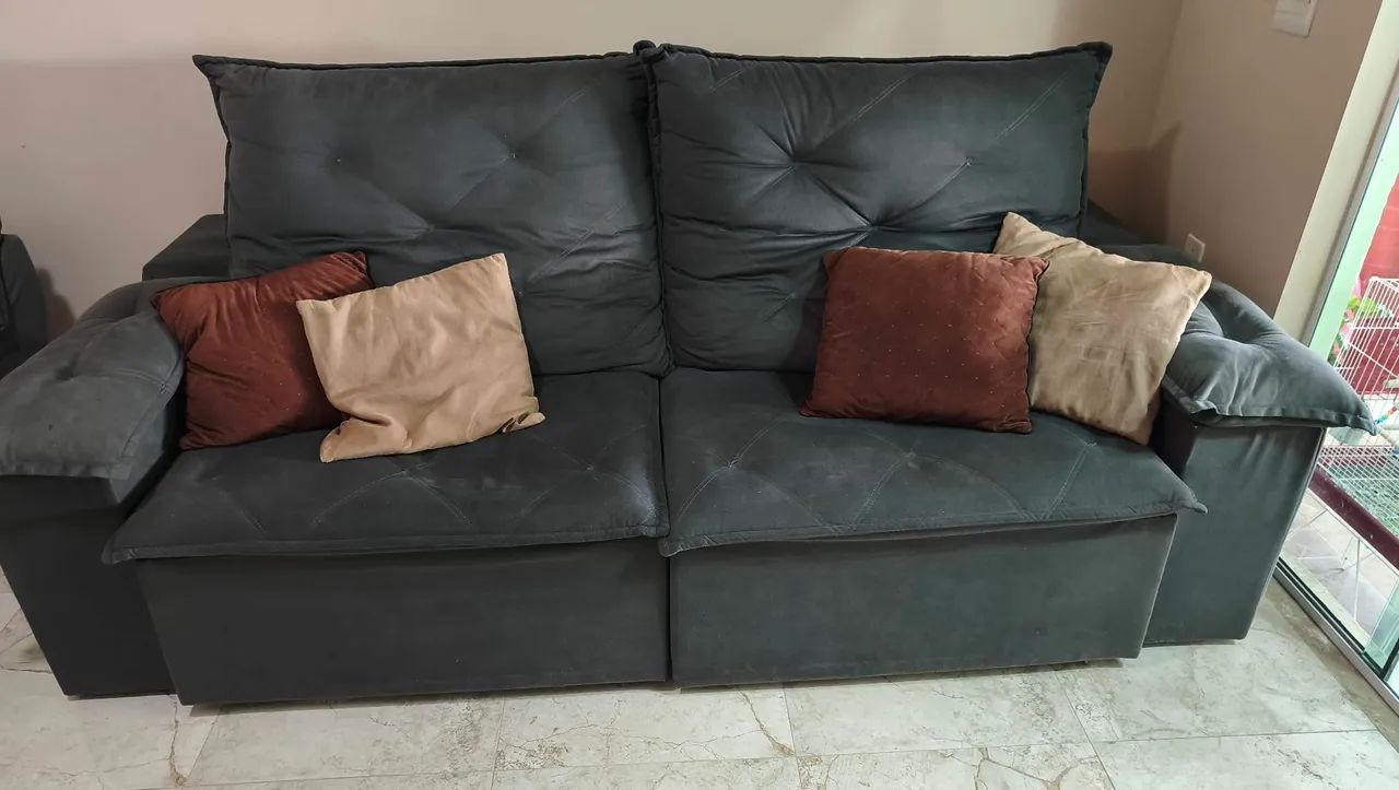 Vendo sofá retrátil e reclinável  - Foto 3