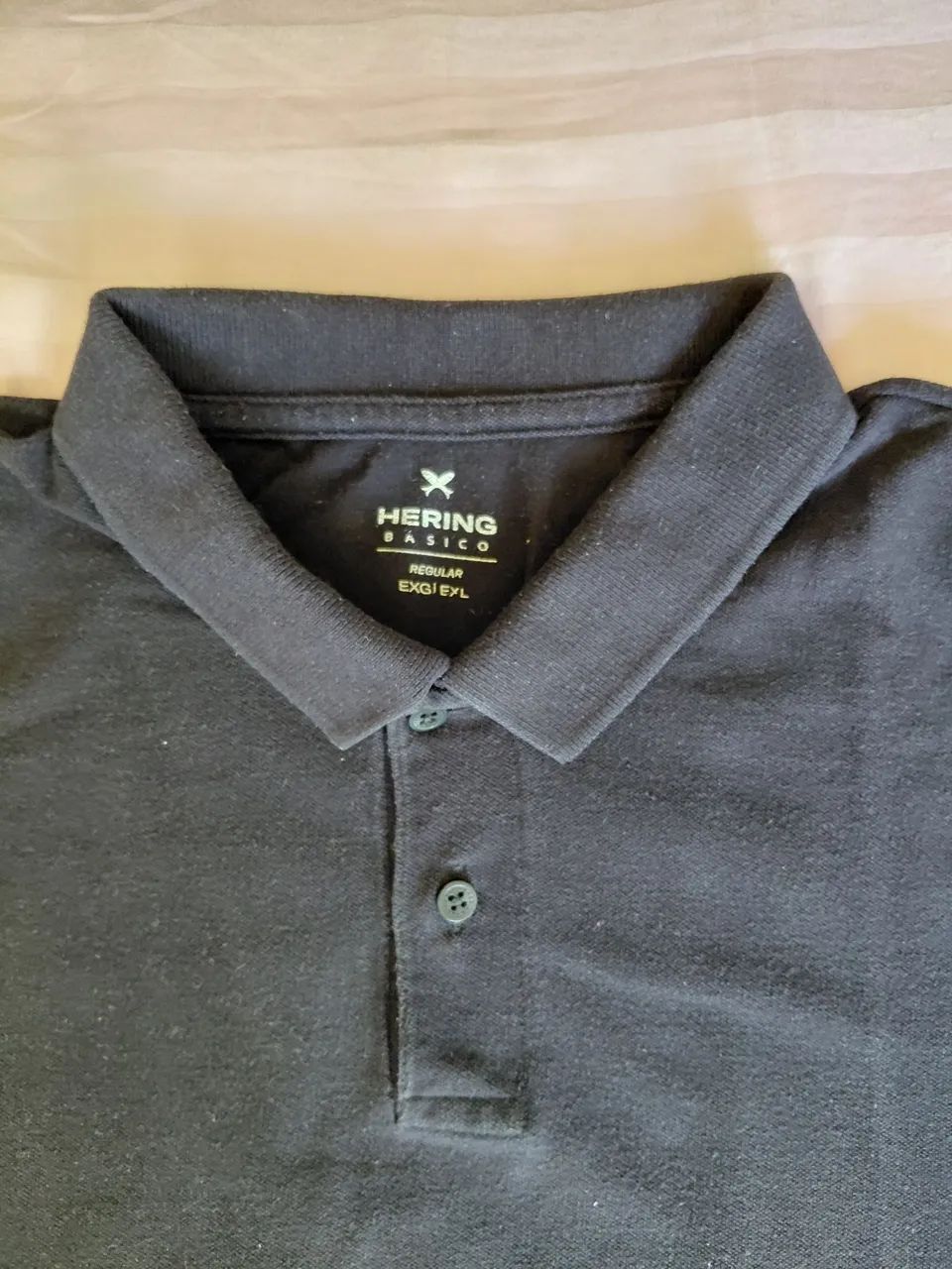 Camisa polo hering preta tam xxg - Foto 2