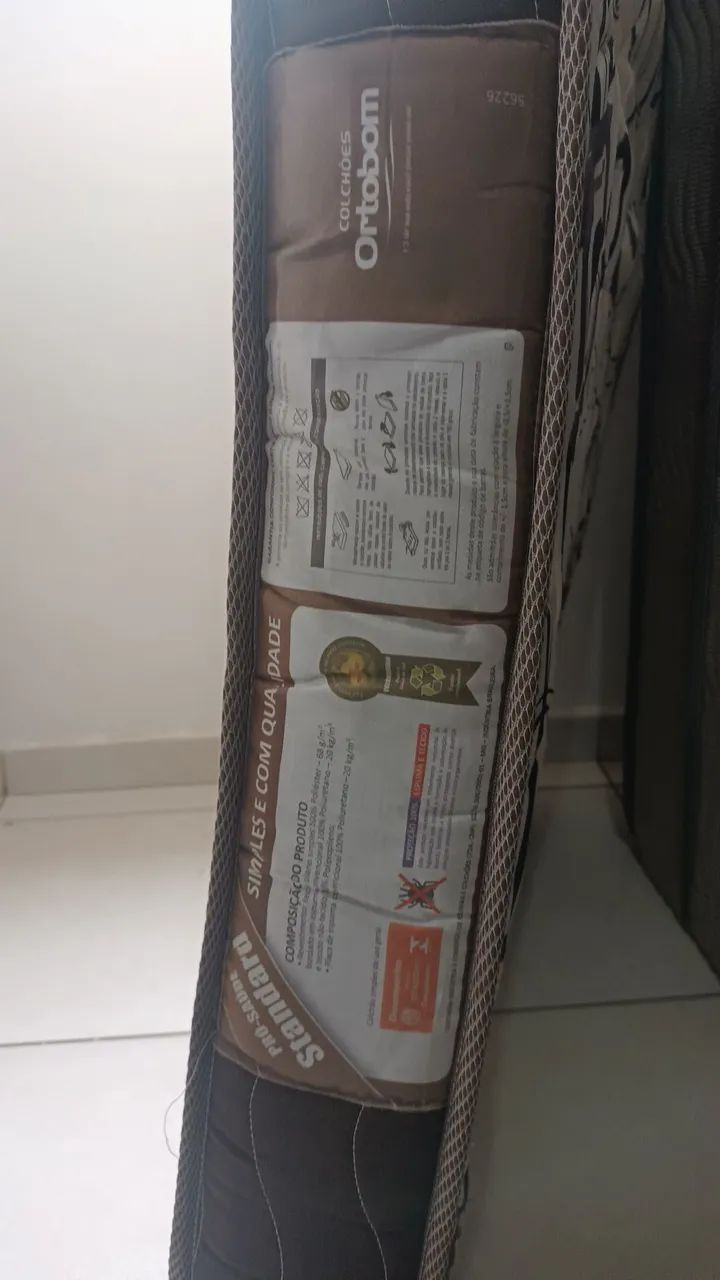 Cama box de solteiro e colchão de solteiro  - Foto 2