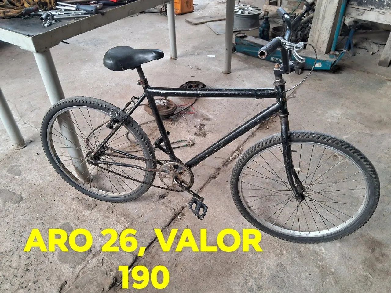 Bicicleta aro 26 Faço Entrega 