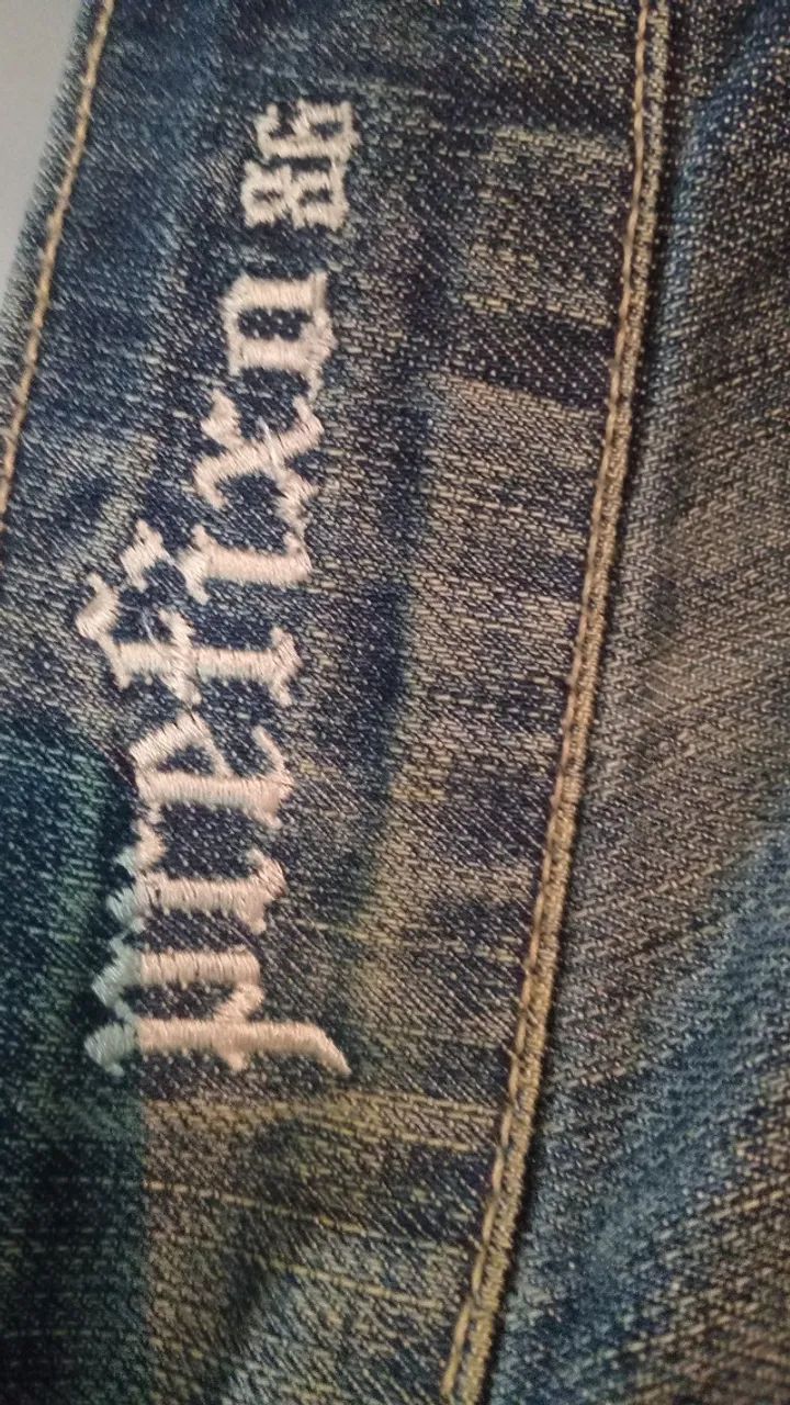 Calça Jeans Escuro Prefixo tam 40 Usada   - Foto 4