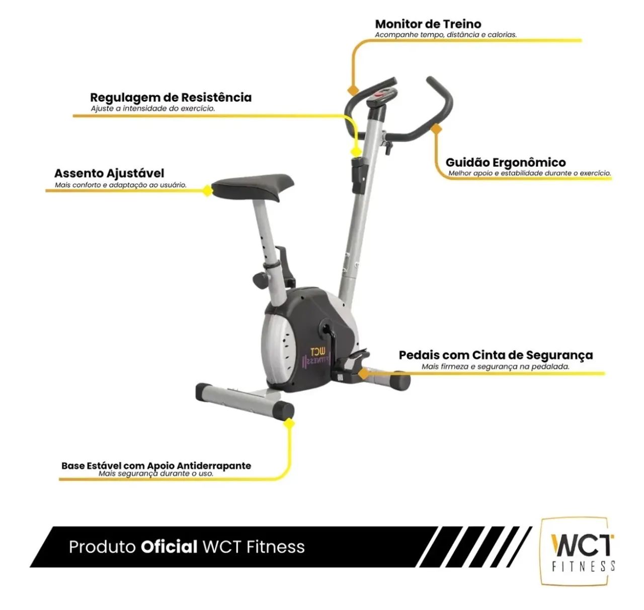 Bicicleta vertical ergometria de exercícios  - Foto 3