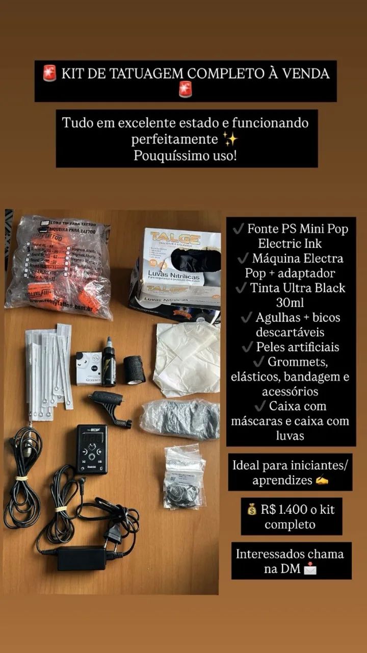Máquina para tatuagem kit completo - Foto 2