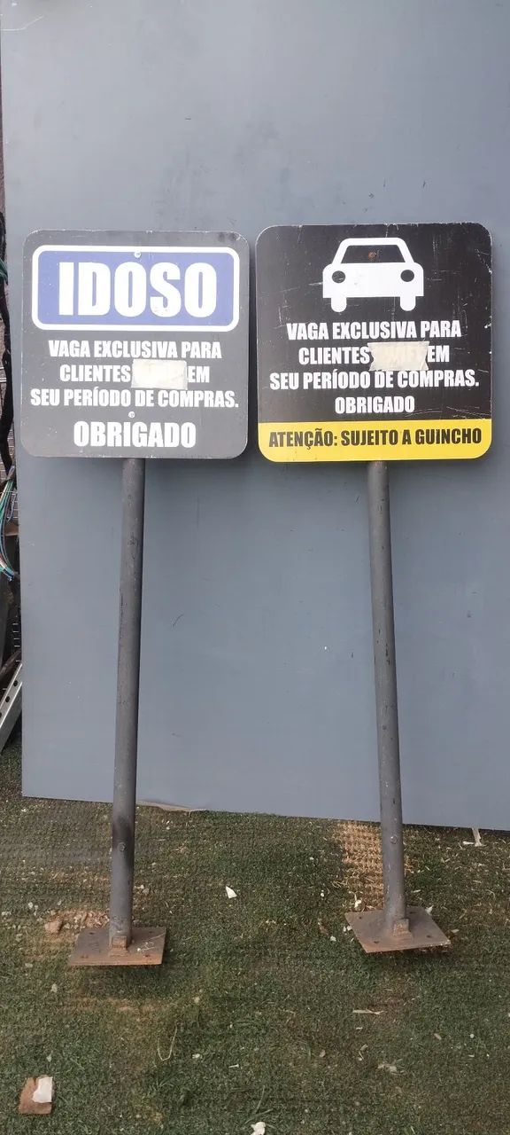 Placa de estacionamento 