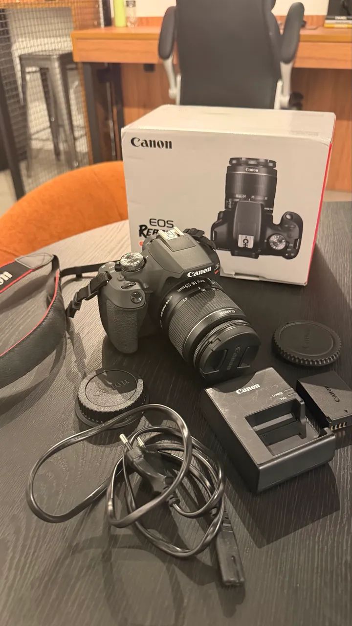 CÂMERA CANON EOS T7 com lente 18-55mm IS II - Foto 4