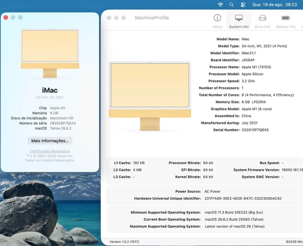 iMac dourado 24? M1, 2021, 8GB, 500GB SSD - Foto 3