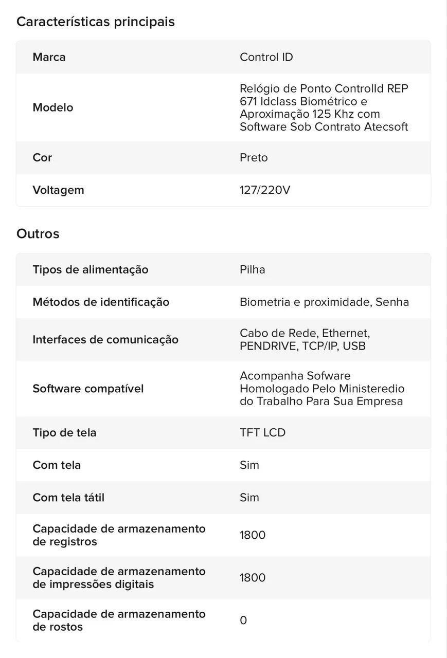 Ponto Eletrônico  - Foto 5