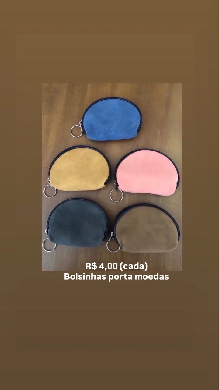 Bolsas porta moeda R$ 4,00 cada - Foto 2