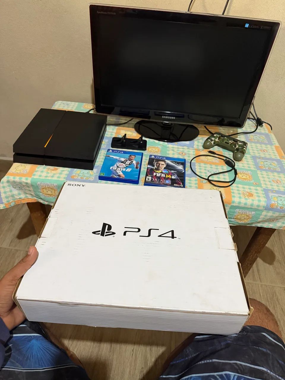 Ps4 fat com dois jogos - Foto 5