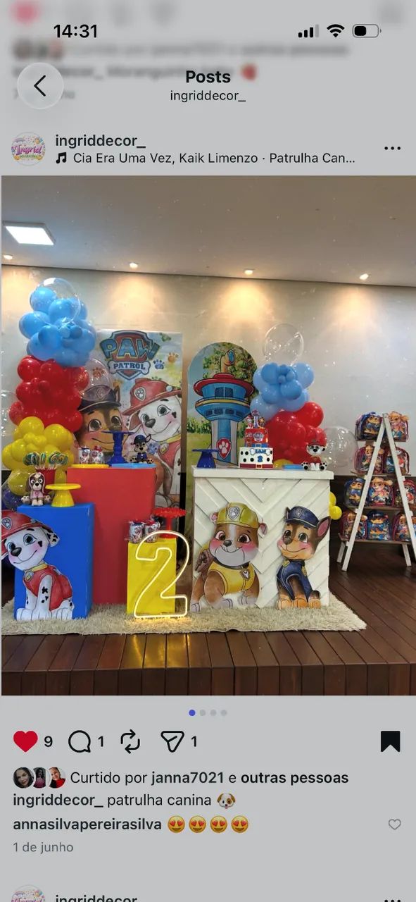 Decoração de festas