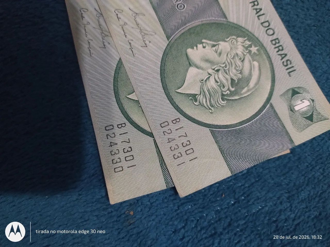 2 cédulas 1 cruzeiro sequência  - Foto 4