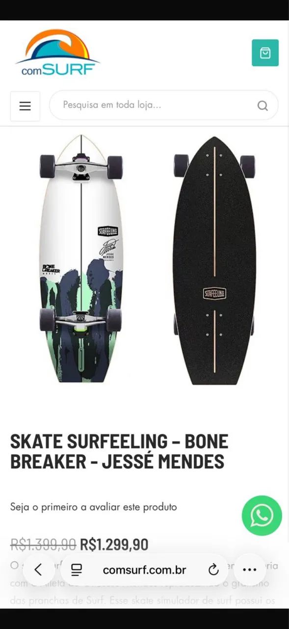 Skate surfeeling - bone breaker - Jessé Mendes - Foto 5