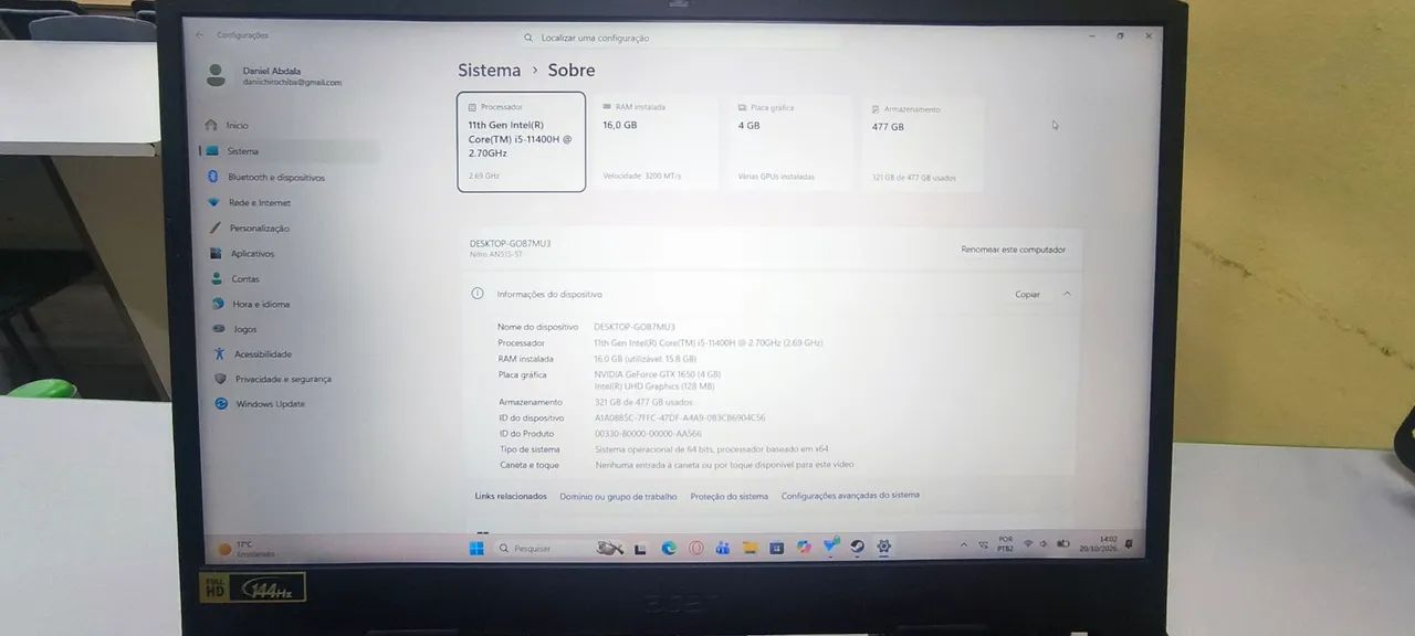 Notebook Acer Nitro 5 - Foto 2