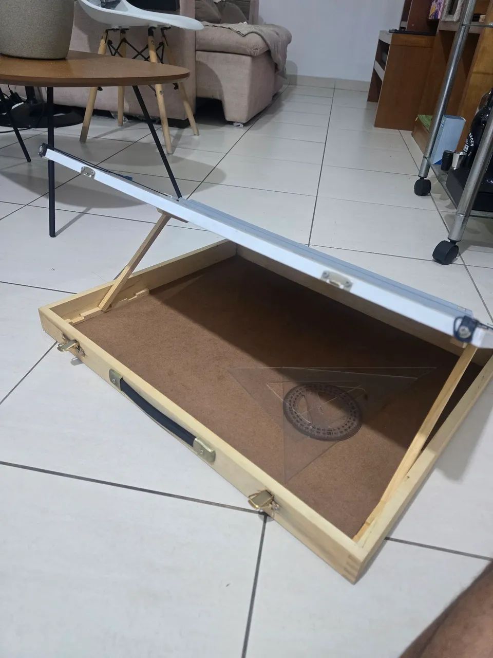 Prancheta Trident A2 com  Régua Paralela - Foto 4