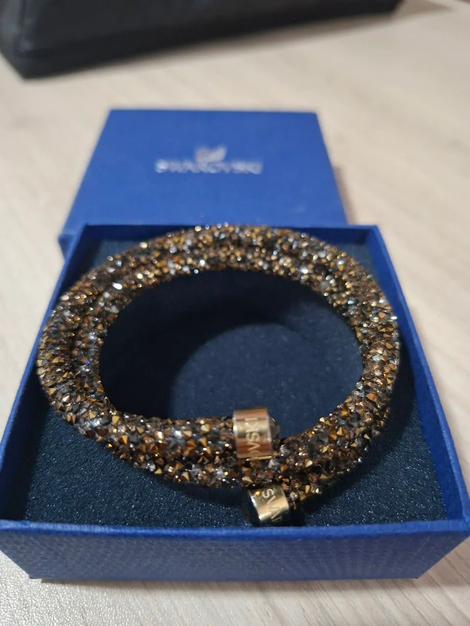 Pulseira Swarovski Crystaldust Bangle Double Original