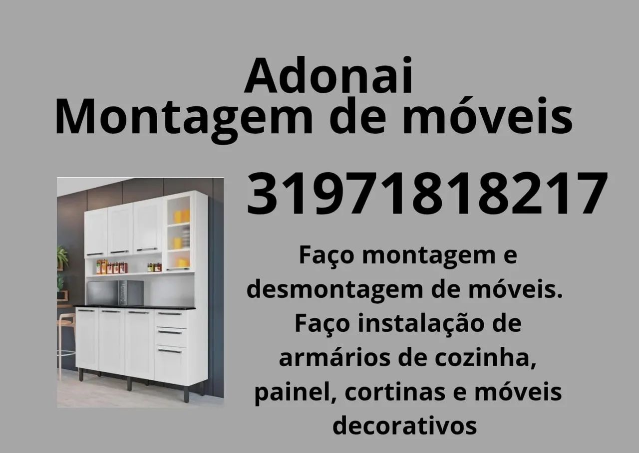 Montagem e desmontagem de móveis em geral 