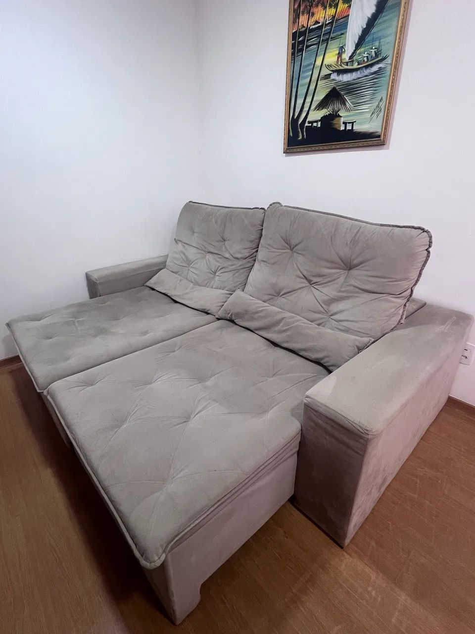 Sofá retrátil luxo 2,30m  - Foto 4
