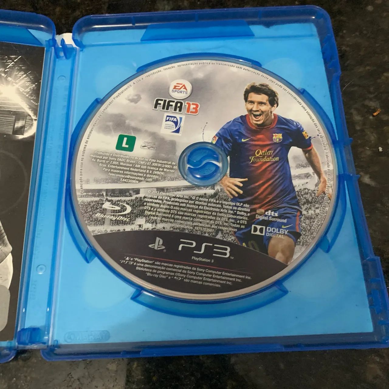 Jogo Ps3 Fifa 2013 sem capa 