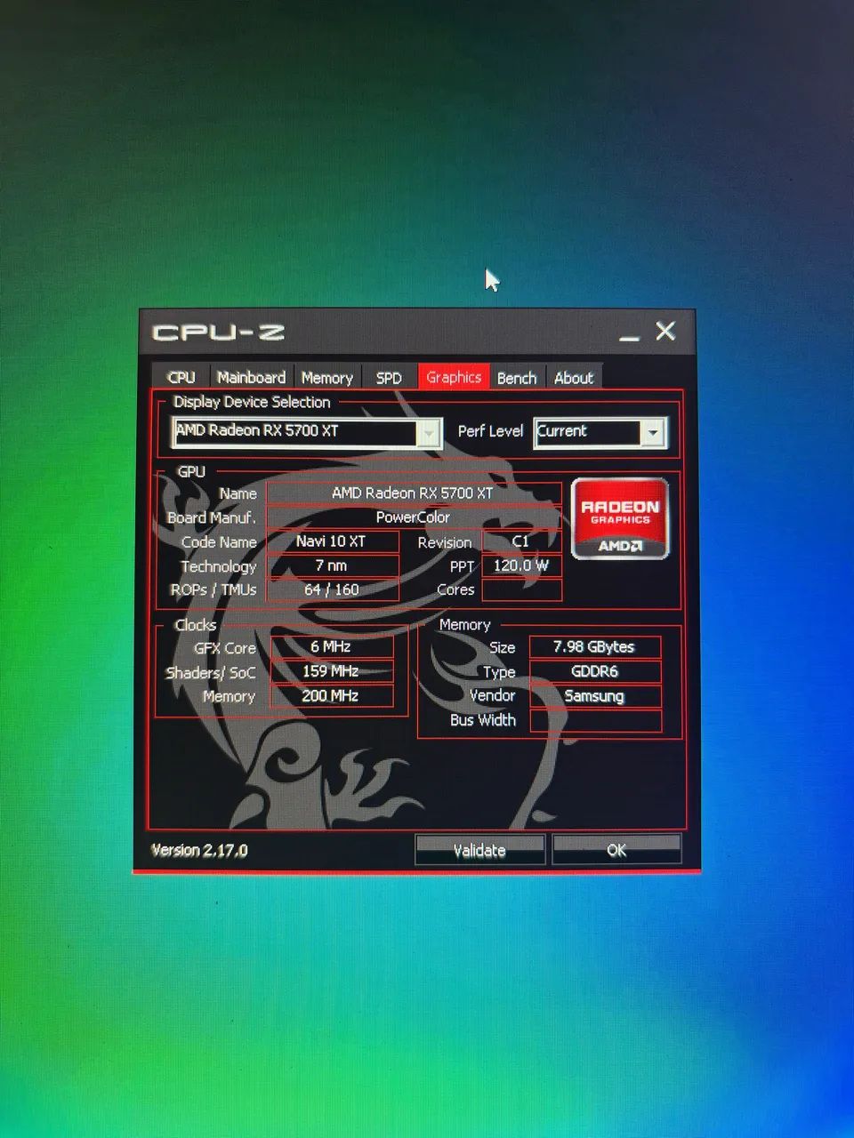 RX 5700 XT 8GB