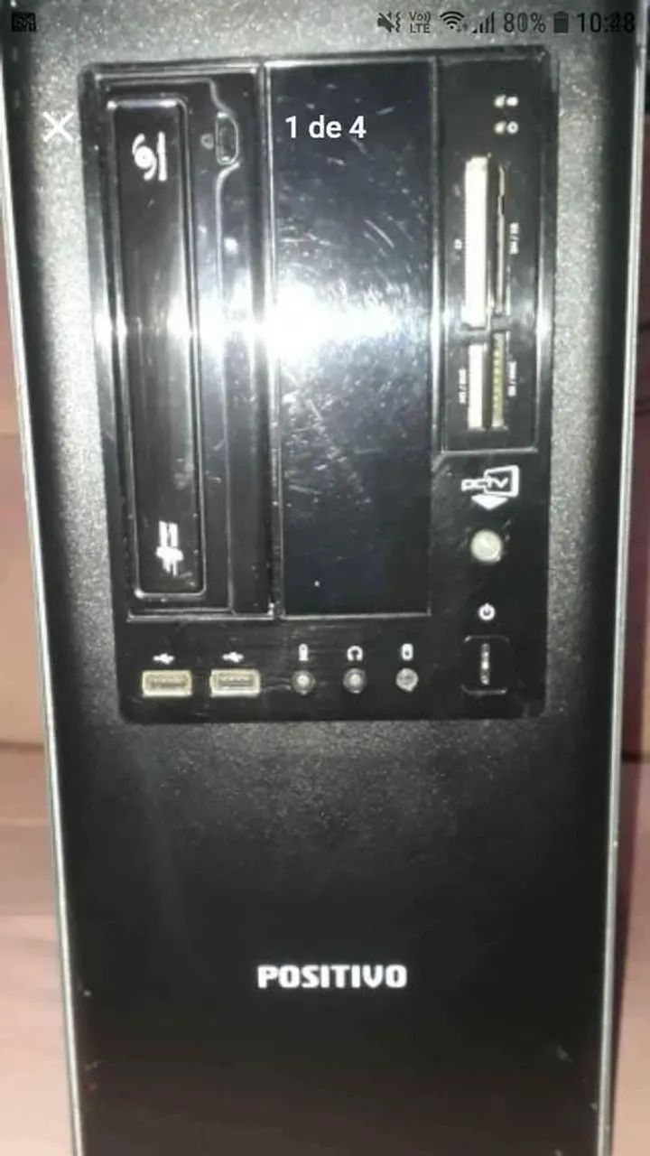 Cpu vazia gabinete de pc com gravador de dvd