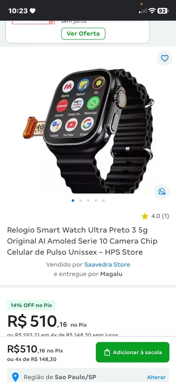 Vende-se Relógio smart funcionando perfeitamente  - Foto 2