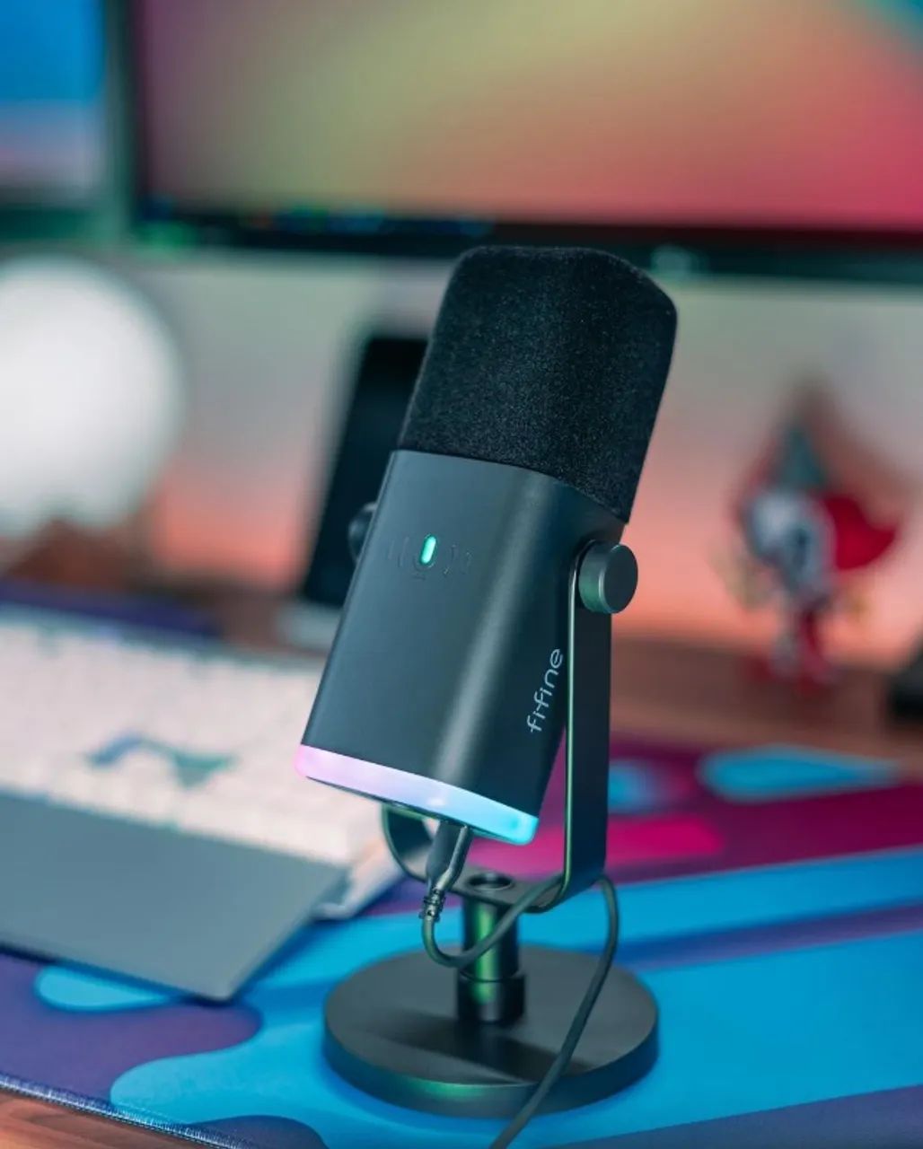 Microfone Profissional Fifine AM8 Streaming Podcast Lacrado - Foto 3
