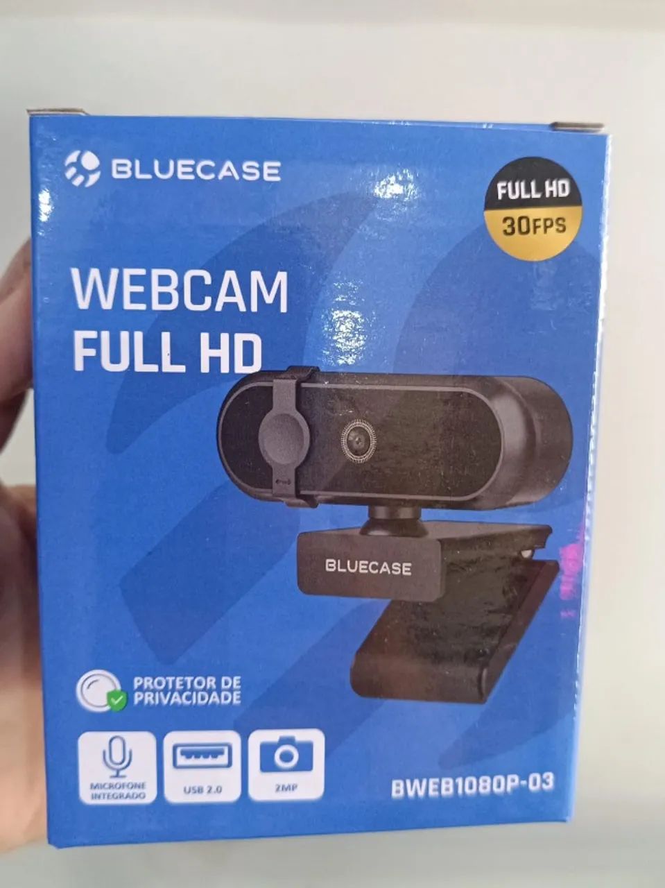 Webcam Bluecase 1080p Usb Microfone Bweb1080p-02 Loja COimbra Computadores Entrega