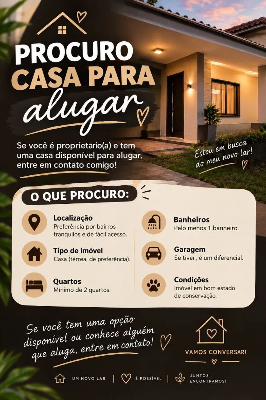 Procurasse casa para alugar 